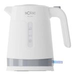 Hervidor eléctrico 1L Blanco 2200W Plástico 360º Luz LED Antigoteo Filtro Antical