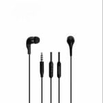 Auriculares con cable con micrófono integrado, emparejado automático y encendido programable, color negro Auriculares con cable con micrófono integrado, emparejado automático y encendido programable, color negro