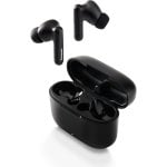 Auriculares Panasonic RZ-B110W inalámbricos Bluetooth para llamadas, música y deporte con asistente de voz y resistencia al agua IPX4, color negro Auriculares Panasonic RZ-B110W inalámbricos Bluetooth para llamadas, música y deporte con asistente de voz y resistencia al agua IPX4, color negro