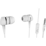 Auriculares Vivanco Smartsound con cable, control multifunción, micrófono en línea, blanco