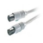 Cable coaxial Vivanco 19317 1,2 m blanco macho a hembra conexión TV y radio