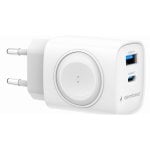 Caricatore rapido Gembird TA-UC-PDQCW20-01-W 20 W 2 porte USB-C e USB-A Interno Bianco