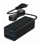 Gembird TA-UC-2A2C-PD100-01-BK 4-Port GaN USB Schnellladegerät 100 W Schwarz Gembird TA-UC-2A2C-PD100-01-BK 4-Port GaN USB Schnellladegerät 100 W Schwarz