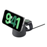 Kabelloses Ladegerät Belkin BoostCharge Pro Qi2 15W 2-in-1 Magnet-Basis USB-C grau