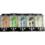 Cargador de coche Vivanco 76805 USB 1A 5 colores cable 60 cm encendedor
