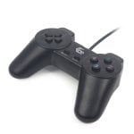 Gamepad Gembird JPD-UB2-01 para PC Alámbrico USB 2.0 Negro Pack de 2 Unidades