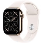 Smartwatch Apple Watch Series 11 GPS 5G NFC 42 mm Retina OLED Titanio Oro Correa Rosa M/L Resistencia Agua IP6X SpO2 Pulsómetro Monitor de Sueño Alerta SOS