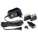 DCU Cargador Universal Conmutado de Salida Variable 18W 1.5A+USB Alta Eficiencia Energética Negro