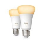 Ampoule connectée Philips Hue White ambiance A60 E27 1100lm Bluetooth Zigbee x2