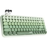 Tastatur kabellos AJAZZ AK820 308i QWERTZ kompakt Bluetooth grün ergonomisch