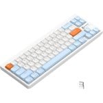 Tastatur mechanisch AJAZZ AKL680 68 Tasten Layout DE Dual-Modus ultradünn Weiß
