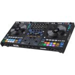 RANE FOUR Controlador DJ Profesional 4 Canales con Jog Wheels de Alta Resolución de 8.5" Negro