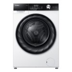 Lavadora carga frontal Corberó CLH9404MK 9 kg 1400 rpm clase A vapor blanca y negra