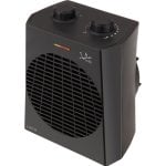 Aquecedor elétrico portátil Jata TV74 2000W, preto, termóstato de proteção anti-tombamento