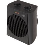 Calefactor Jata TV74 2000W Ventilador Eléctrico Portátil Negro Protección Antivuelco Termostato