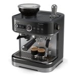 Macchina da caffè semiautomatica Philips Barista Brew PSA3218/10 da 2,3 L e 15 bar con macinacaffè in metallo e lattiera integrata