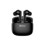 Auriculares Denver TWE-48B inalámbricos Bluetooth True Wireless para llamadas y música negros