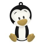 Batterie externe Celly PBPENGUIN 2600 mAh LiPo 10 W USB-C et USB-A Noir, Blanc, Jaune