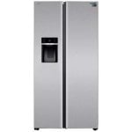 Frigorífico Side by Side 185cm 591L E Gris No Frost Dispensador de água e gelo Touch Control