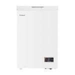 Congelador Vertical de Libre Instalación 98 L Blanco con Sistema Dual, Eficiencia Energética E, Iluminación LED y Ruedas