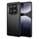 Universelle Smartphone-Hülle mit Carbonfaserdesign, Silikon und Polycarbonat, stoßfest