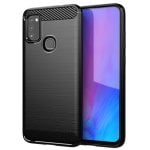 Funda para móvil diseño fibra de carbono silicona TPU y policarbonato esquinas reforzadas