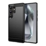 Funda Fibra de Carbono Silicona y Policarbonato Esquinas Redondeadas Amortiguador de Aire
