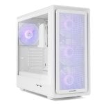 NOX Hummer AERO Semitorre ATX com Vidro Temperado, 4x 140mm ARGB PWM e USB-C Branca