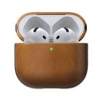Étui en cuir Nomad pour Airpods 4 marron