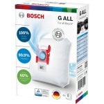 Bolsa para el polvo Siemens 17000940 Blanco Compatible Bosch 4 unidades Caja