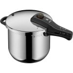 Pentola a pressione in acciaio inox 6,5 L, compatibile con piani a induzione, ceramica, gas e alogeni, diametro 22 cm