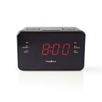 Despertador Digital com Rádio Nedis CLAR002BK Preto Retangular LED AM/FM