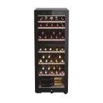 Haier Wine Bank Série 50 7 HWS77GDAU1 WiFi 77 Garrafas Dual Zone Adega Preta