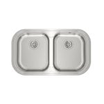 Fregadero Teka Stylo 2C acero inoxidable rectangular 2 senos 828x485 mm