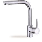 Rubinetto da cucina estraibile Teka ARK 938, cromo, monocomando, tipo L, 360°