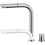 Grifo de cocina Teka AUK 983 monomando extraíble caño retráctil plata