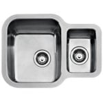 Lavello Teka BE 1 1/2 C 625 REV Acciaio Inox doppia vasca quadrata Top-Mounted