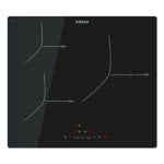 Placa de Indução Edesa EIS-6330 R 3 zonas Vidro Preto Touch Integrado