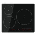 Placa de Indução Cata IBS 6303E2 3 zonas 59 cm Integrada Controlo Digital Preta