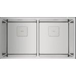 Fregadero Teka Flex Linea RS15 2C 740 inox duplo SilentSmart 740x440mm