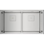 Fregadero Teka Flex Linea RS15 2C 740 acero inoxidable doble cubeta SilentSmart