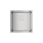 Lavello da incasso quadrato in acciaio inox 440 x 440 mm con tecnologia SilentSmart e Lifetime Warranty