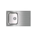 Lavello top-mounted Universe 45 T-XP 1C 1E acciaio inox rettangolare 1 vasca con sgocciolatoio