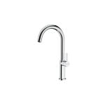 Miscelatore standard monocomando Teka Oval 915 cromato girevole con beccuccio Tipo C, cartuccia ceramica, attacco 3/8"