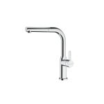 Miscelatore cucina tipo L Pull-out cromo con leva singola, diametro cartuccia 35 mm
