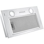 Campana extractora Infiniton CMPG-525 Recirculación 29,6 cm acero inoxidable botones