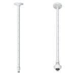 Staffa telescopica da soffitto AXIS T91B53 per telecamere di videosorveglianza, alluminio, bianco, regolabile 1-1,8 m, compatibile AXIS M20/M30/M31, P32/P33/Q35, M10/M11/M50/P13/P14/P32/P33/Q35/M55, portata max 1,6 kg, IEC/EN/UL 62368-1, IK08