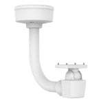 Supporto universale per montaggio a soffitto e colonna AXIS T94Q01F, bianco, capacità 5 kg, NEMA 4X, IK10