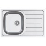 Fregadero CATA CDL-1 REV Acero Inoxidable 410 x 360 mm 1 Seno Sobre Encimera