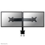 Supporto da scrivania Neomounts FPMA-D700D per 2 monitor 19-30", clamp, regolazione in altezza, nero